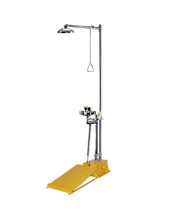 Large pedal compound eyewash